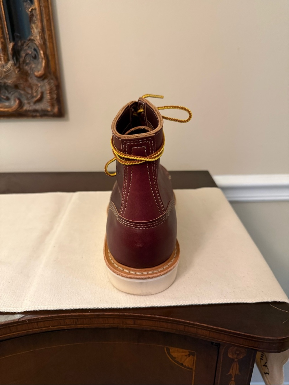 White’s Perry Select 6” Burgundy Leather Moc Toe Boots - Picture 5 of 11